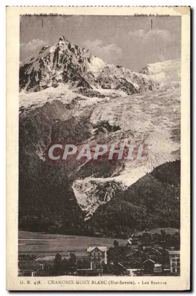 Les Bessons — Glaciares dos Bessons — G. R. 418 — Chamonix-Mont Blanc (Alta Saboia) - Frente