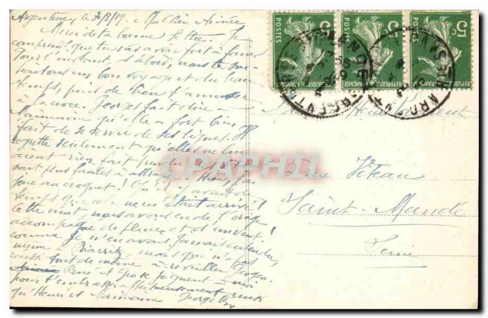 Chamonix — Ascensão do Mont-Blanc — Aiguille du Géant — LL. — N° 194 - Verso