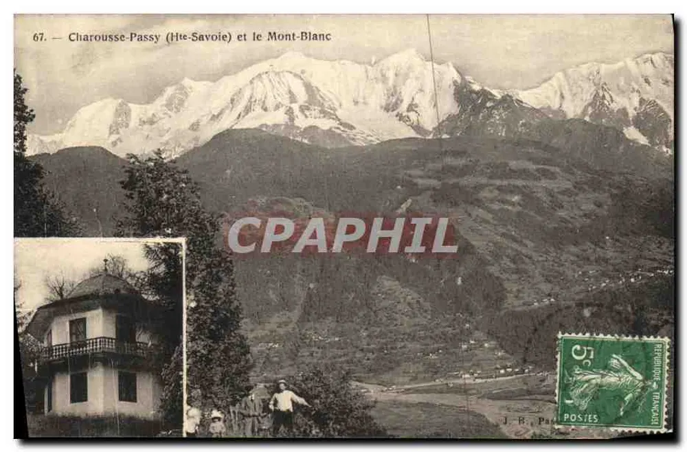 Charousse-Passy (Alta Saboia) e o Mont-Blanc — J. R. Passy, n°67 - Frente