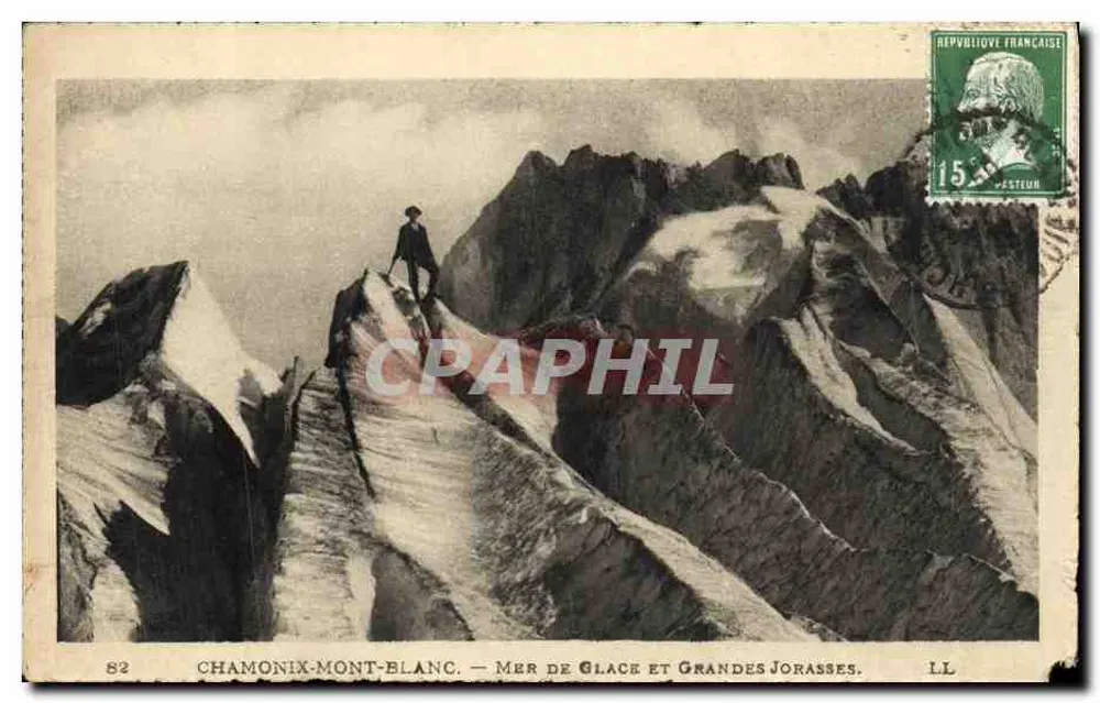 Chamonix-Mont-Blanc — Mer de Glace und Grandes Jorasses — LL - Vorderseite