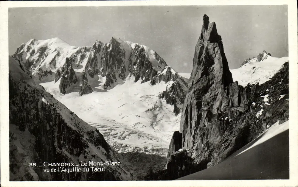 Chamonix — Der Mont-Blanc von der Aiguille du Tacul gesehen — Foto Gay-Couttet - Vorderseite