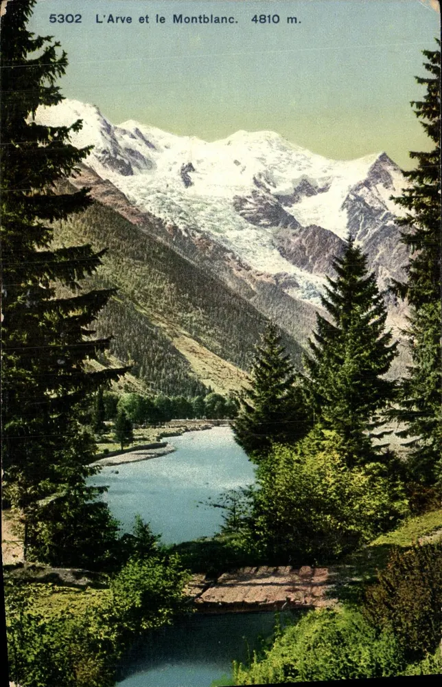 L'Arve e o Montblanc — 4810 m. — série 5302 - Frente
