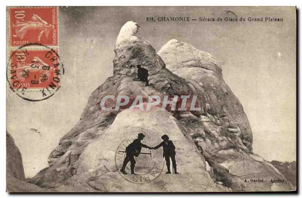 Chamonix — Sérac de Gelo do Grande Plateau — A. Gardet - Annecy - Frente