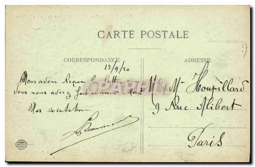 Chamonix — Sérac de Gelo do Grande Plateau — A. Gardet - Annecy - Verso