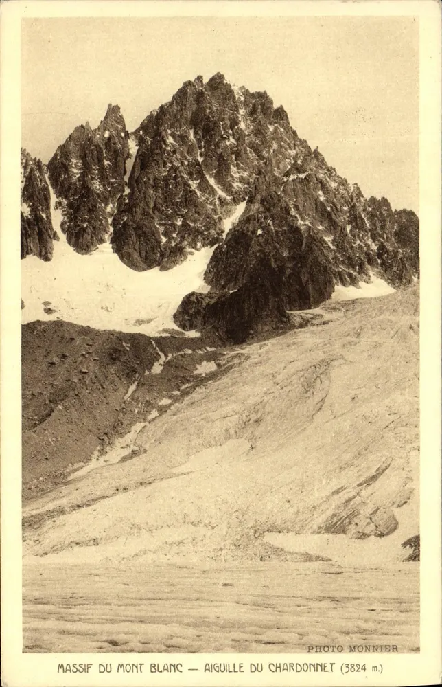 Massif do Mont Blanc — Aiguille do Chardonnet (3824 m.) — Foto Monnier - Frente