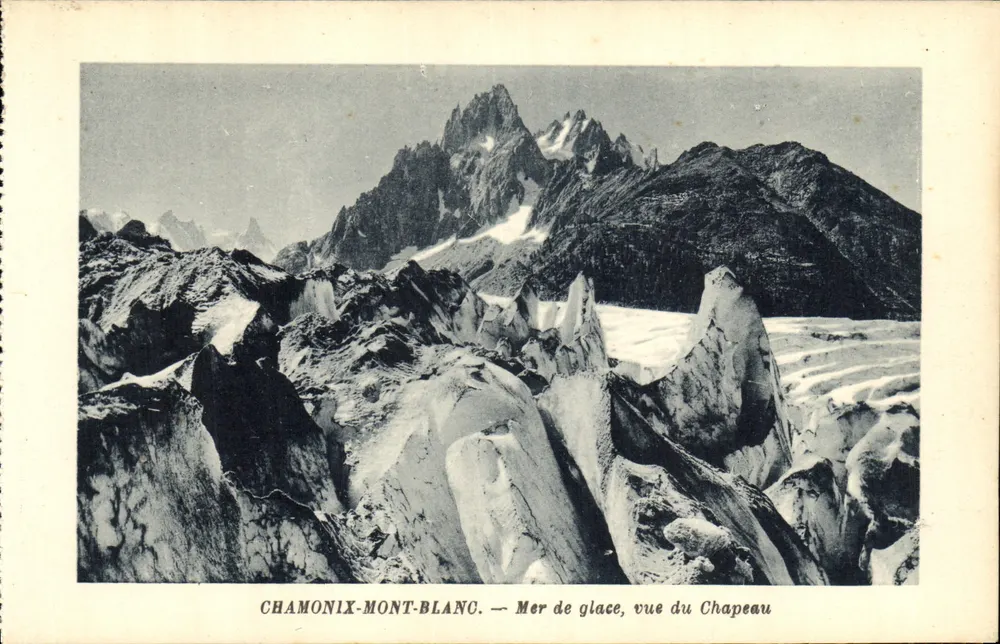 Chamonix-Mont-Blanc — Meer von Eis, Ansicht vom Hut — G. Tairraz, Chamonix-Mont-Blanc - Vorderseite