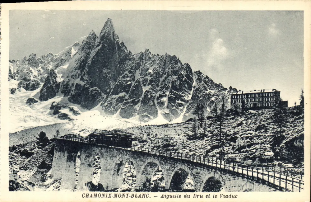 Chamonix-Mont-Blanc — Aiguille du Dru und der Vraduc — G. Turraraz - Vorderseite