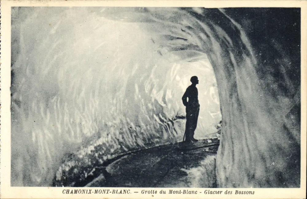 Chamonix-Mont-Blanc — Grotte du Mont-Blanc - Glacier des Bossons — E. Tairrau - Vorderseite