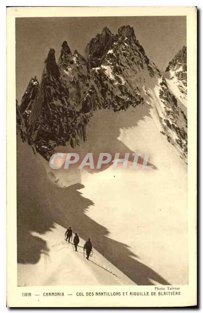 Chamonix — Col des Nantillons und Aiguille de Blaitière — Photo Taïrraz - Vorderseite