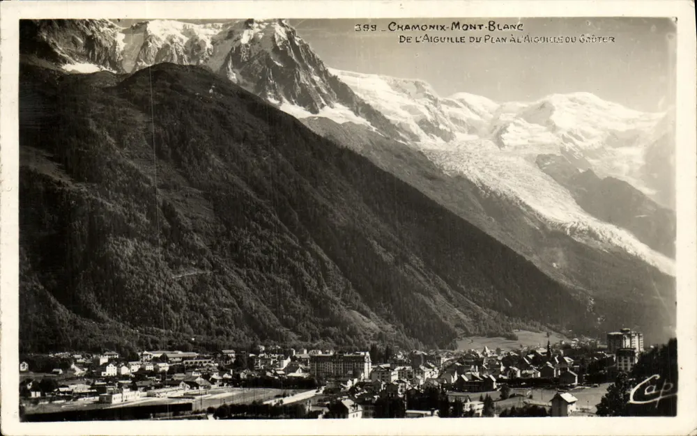 Chamonix-Mont-Blanc — Da Aiguille du Plan à Aiguille du Goûter — editor Cap, n° 399 - Frente