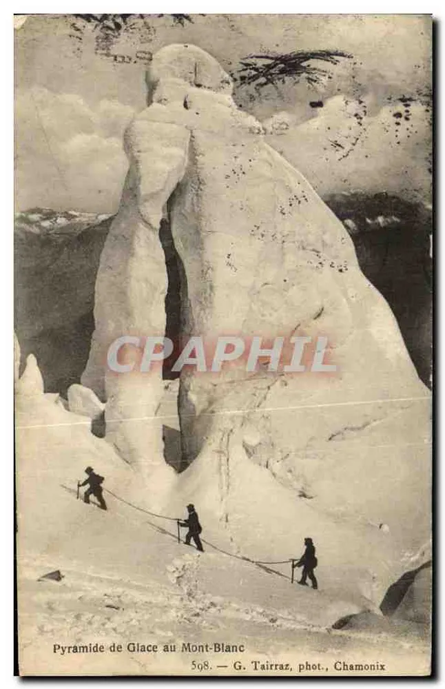 Pyramide de Glace no Mont-Blanc — G. Taïrraz, fot., Chamonix — n° 508 - Frente
