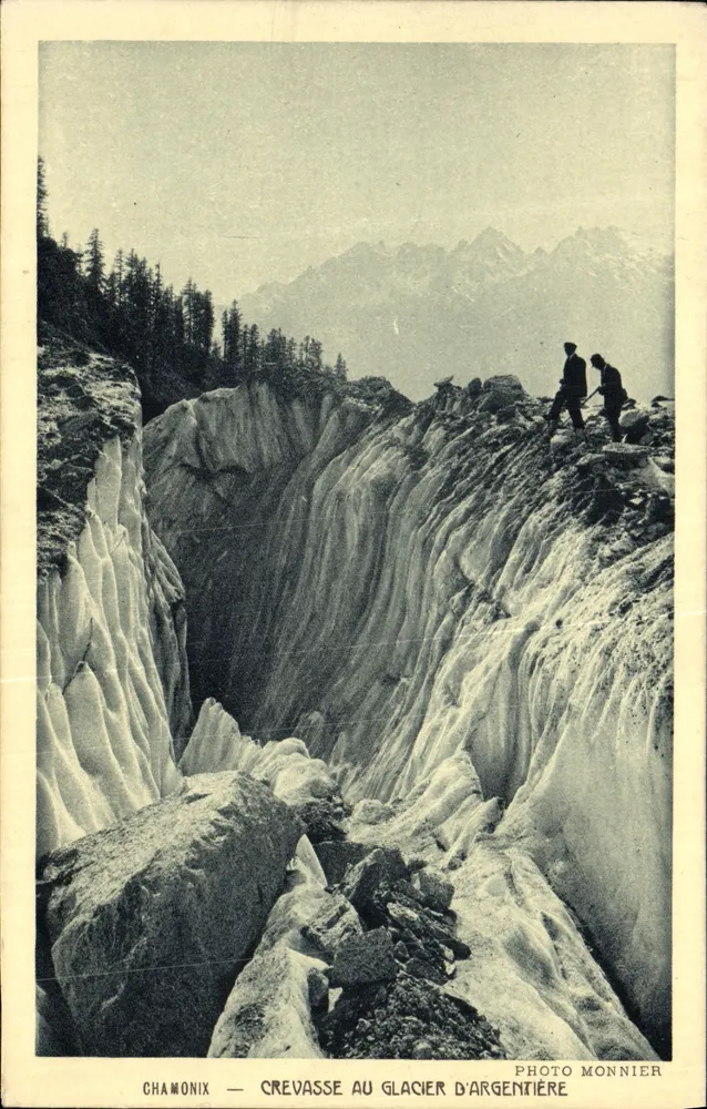 Chamonix — Fenda no Glaciar d'Argentière — Foto Monnier - Frente
