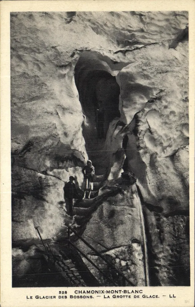 Der Glacier des Bossons — La Grotte de Glace — Chamonix-Mont-Blanc — LL — n° 528 - Vorderseite