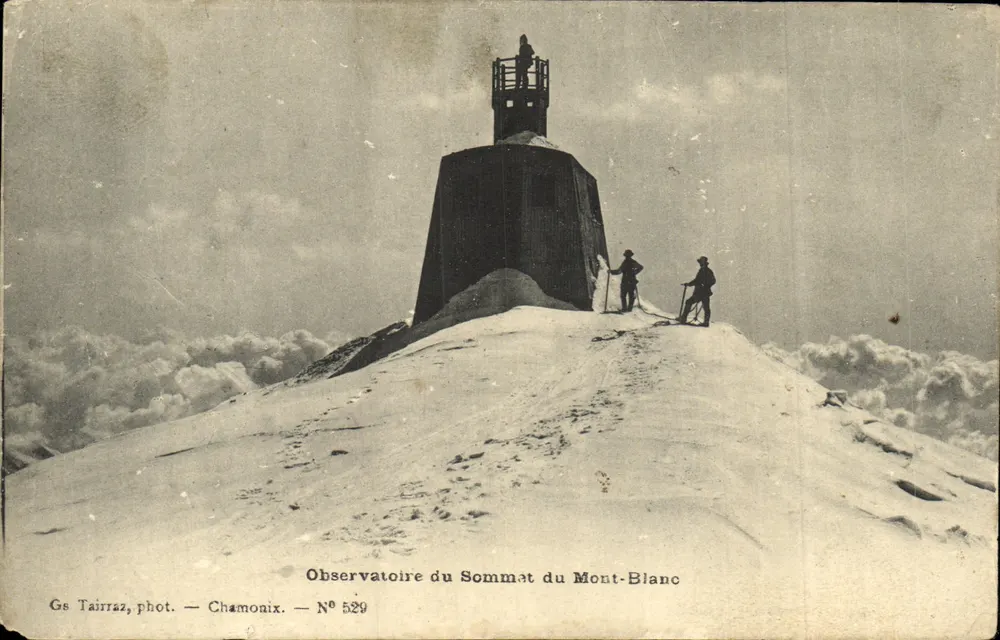 Osservatorio del Sommo del Monte Bianco — Chamonix — Gs Tairraz, fot. — N° 529 - Recto