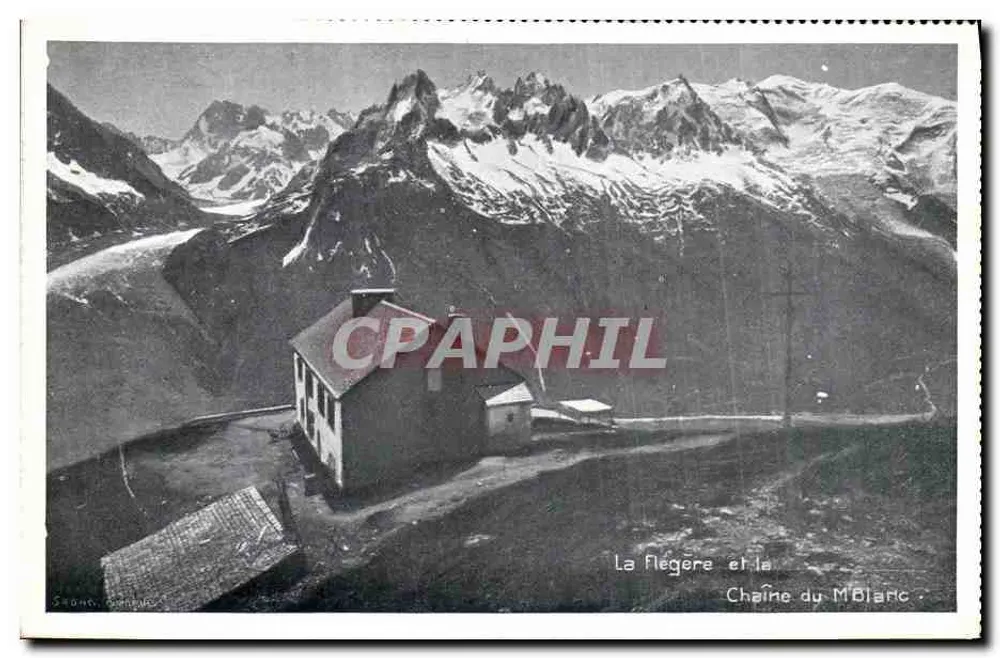 La Flegère und die Kette des Mblaric — Chamonix — Verleger S. Borne, Chamonix - Vorderseite