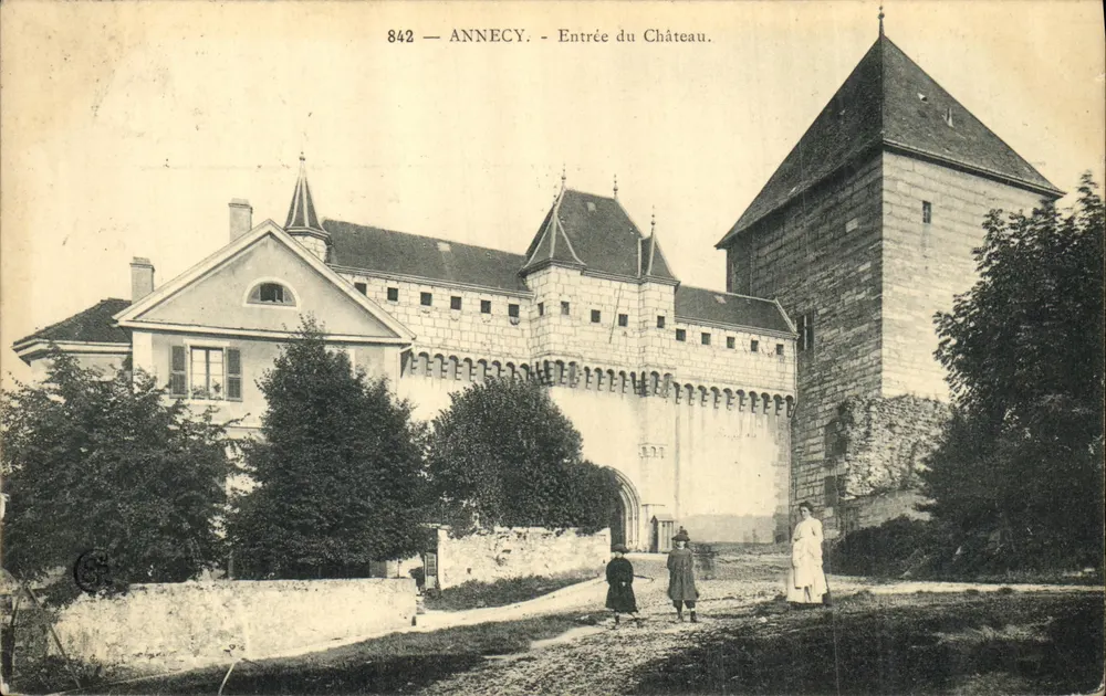 Annecy — Entrada do Castelo — Editor C. G. (n° 842) - Frente