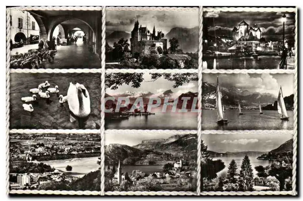 Annecy. Seu Lago e seus arredores — Reprodução integral — G. ROSSET & MONOCHROME TOURING INTERNATIONAL PHOTO - Frente