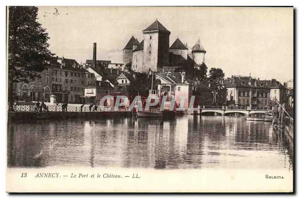 Annecy — Der Hafen und das Schloss — Selecta - Vorderseite