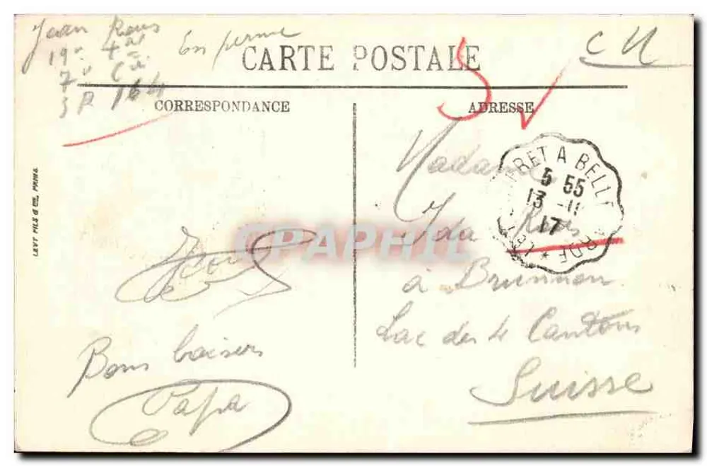 Thonon-les-Bains — O Portos dos Pescadores — Selecta LL n°110 - Verso