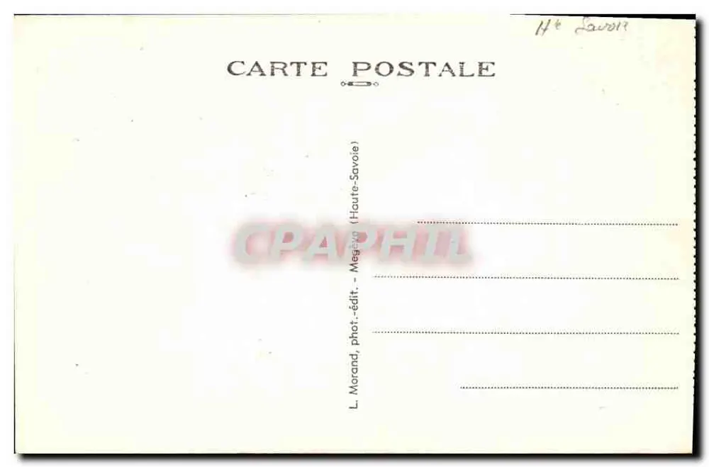 Saint-Gervais-les-Bains — Chaminé das Fadas — n°157 - Verso