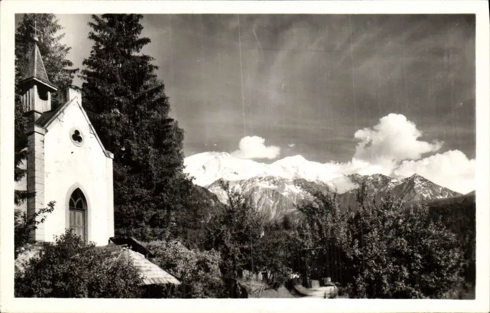 Servoz - Capela do Lago e o Monte Branco — G. Tairraz, 14e Savoie - Frente