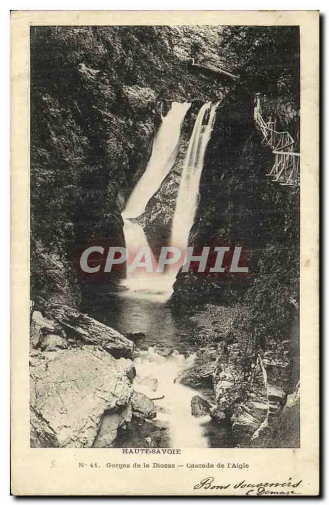 Gorges da Diozaz — Cachoeira da Águia — Bonn Soucennird & Gémage, N° 44 - Frente