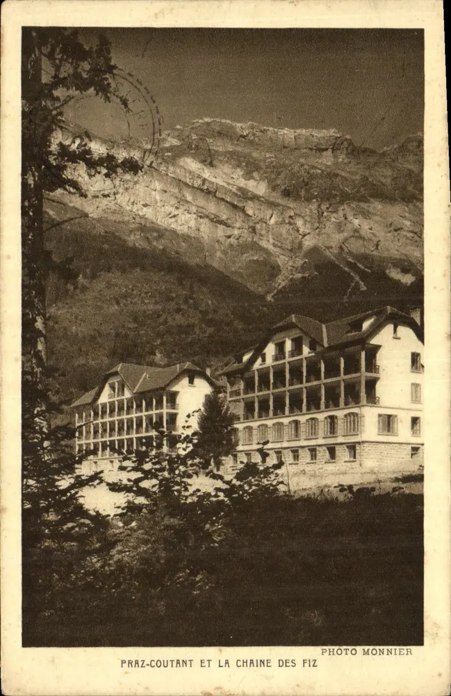 Praz-Coutant und die Kette der Fiz — Foto Monnier - Vorderseite