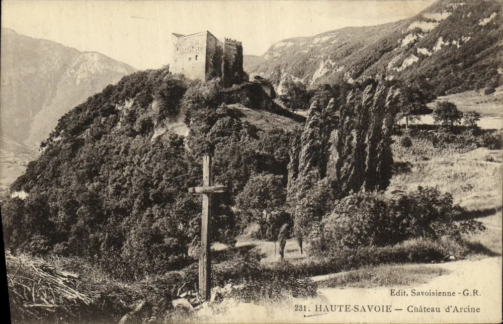 Castelo de Arcine — Alta Saboia — Edit. Savoisienne-G.R. n°231 - Frente