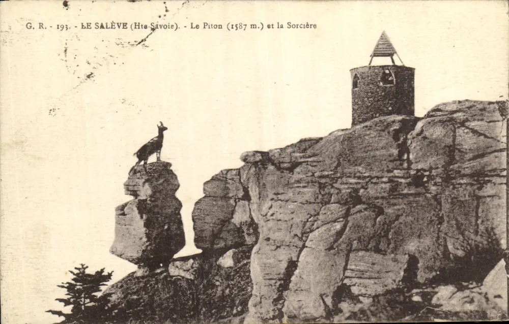 Le Salève (Haute-Savoie) — Der Piton (1587 m.) und die Sorcière — G.R. - 193. - Vorderseite