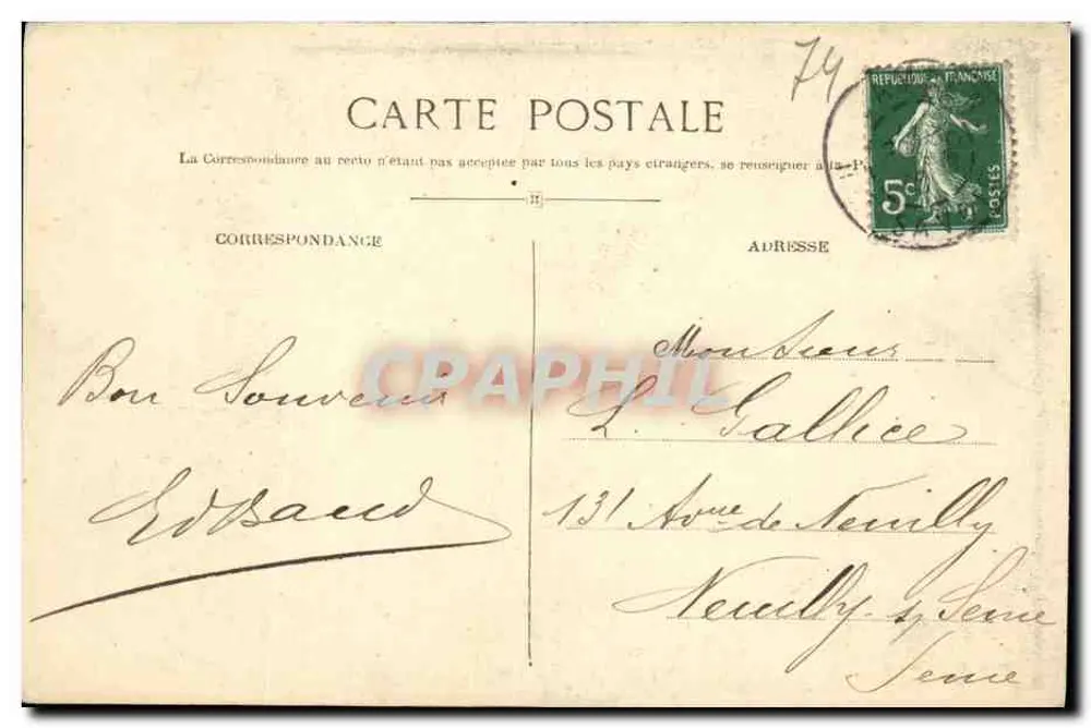 Samoëns (Haute-Savoie) — Vista geral — editor LOH A. B. n°9 - Verso