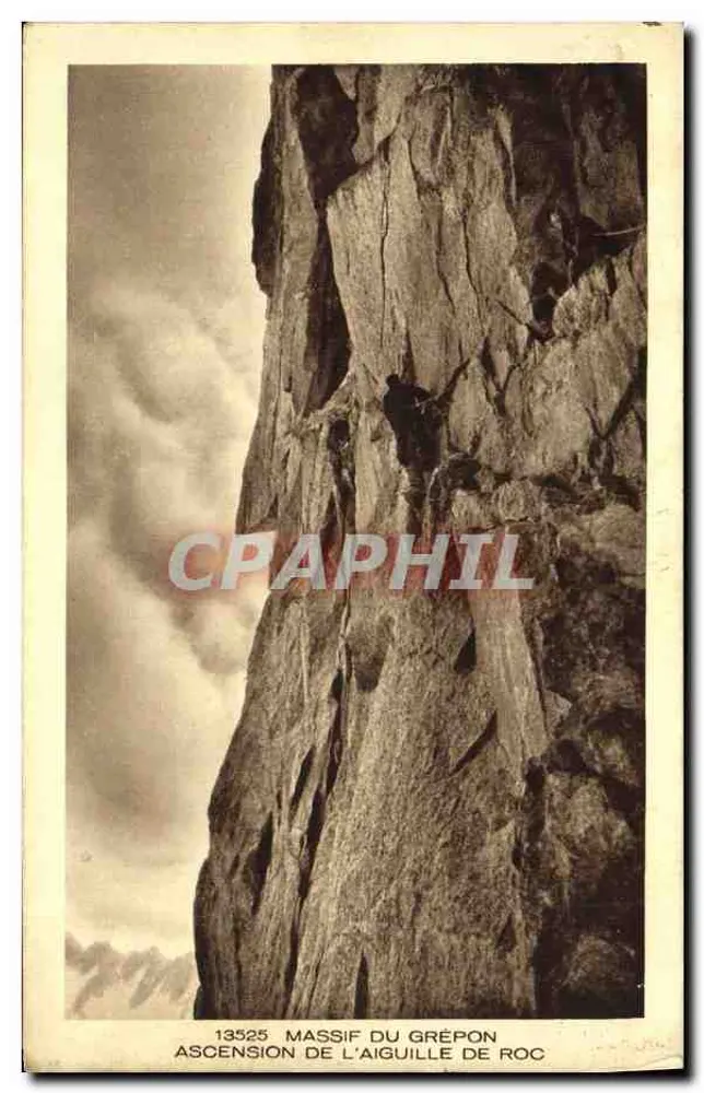 Aufstieg zur Aiguille de Roc — Grépon-Massiv — Braun & Cie, Verlag Mulhouse-Dornach - Vorderseite