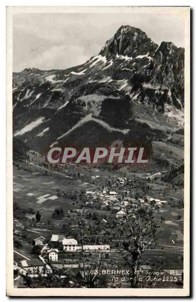 Bernex (Savoie) — vista panorâmica do col d'Osthe — P.L. n°2225 - Frente