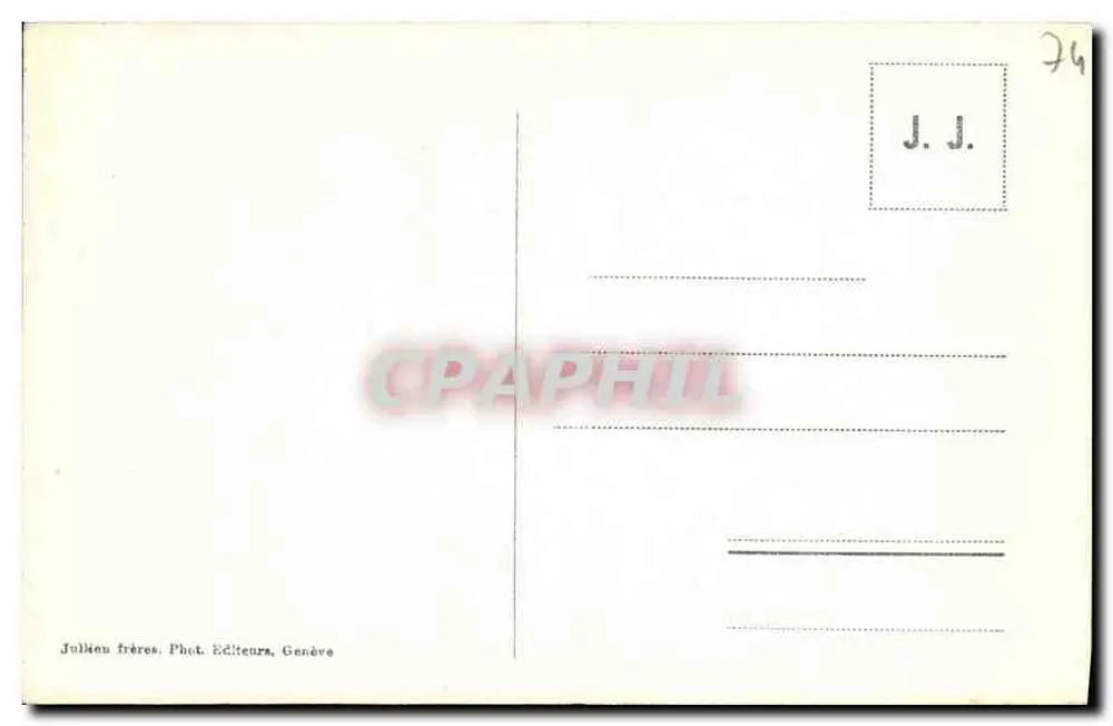 Sallanches e o Mont-Blanc — vista panorâmica — J.J. 6912 - Verso