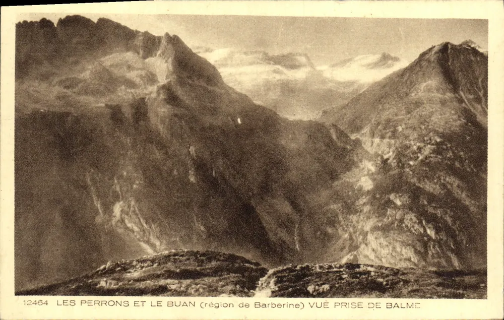 Les Perrons und Le Buan (Region Barberine) — Aufnahme von Balme — n° 12464 - Vorderseite