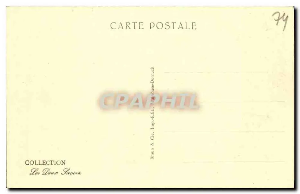 Les Perrons und Le Buan (Region Barberine) — Aufnahme von Balme — n° 12464 - Rückseite