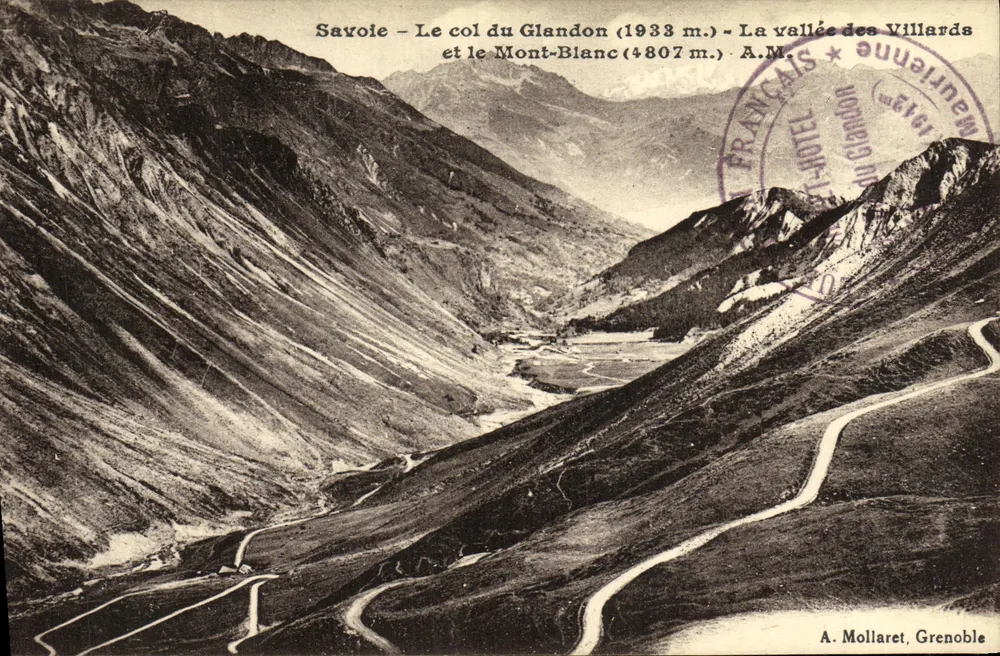 Savoie — Der Glandon-Pass (1933 m.) — Die Tal der Villards — A. Mollaret, Grenoble - Vorderseite