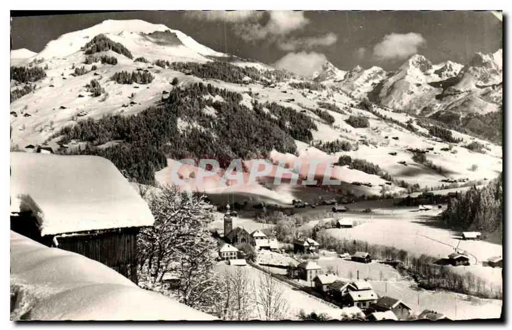Grand-Bornand — Die Aravis-Kette und Le Lachat — Cliché R. Pérille - Vorderseite