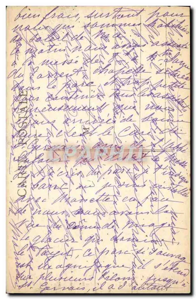 Fayet-Saint-Gervais-les-Bains — Ein Eck des Parks — A. Gardet — Annecy, n° 1047 - Rückseite