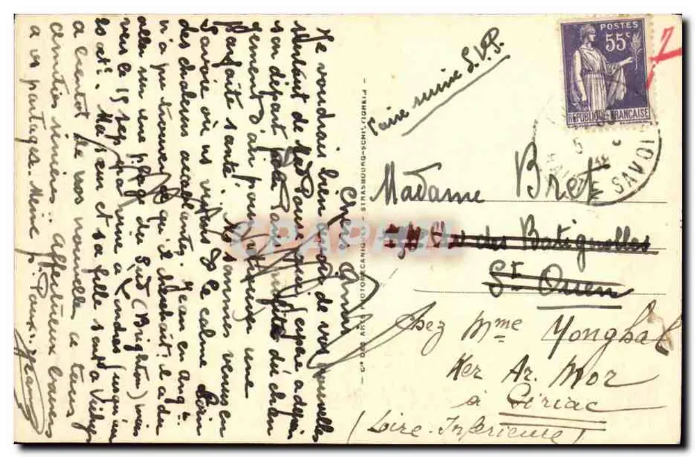 Village das Clefs — Environs de Thônes — Hôtel du Plainpalais — Haute-Savoie - Verso
