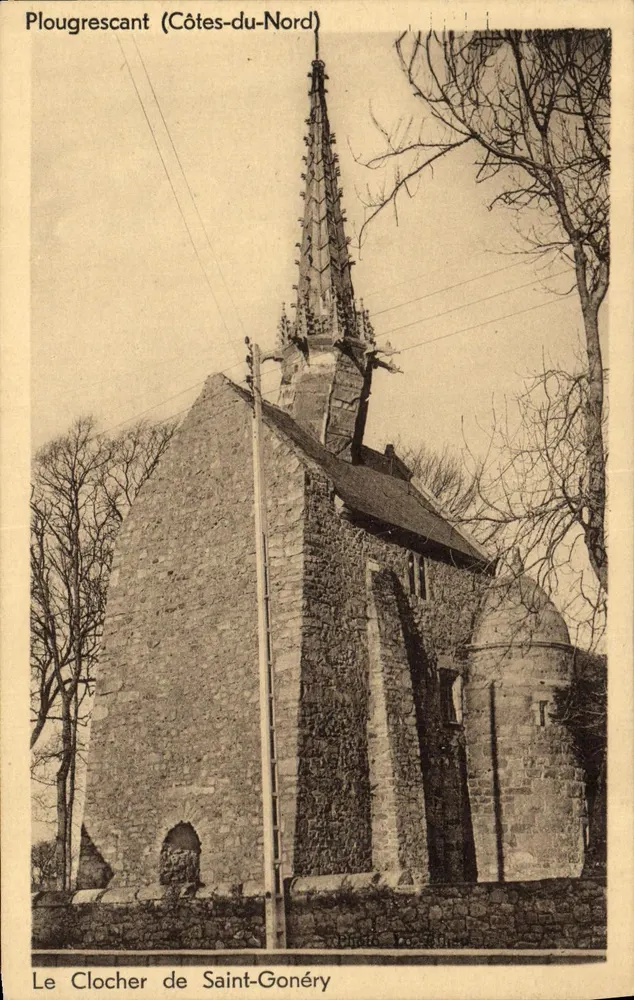 Il campanile di Saint-Gonéry — Plougrescant (Côtes-du-Nord) — Foto P. Rollin - Recto