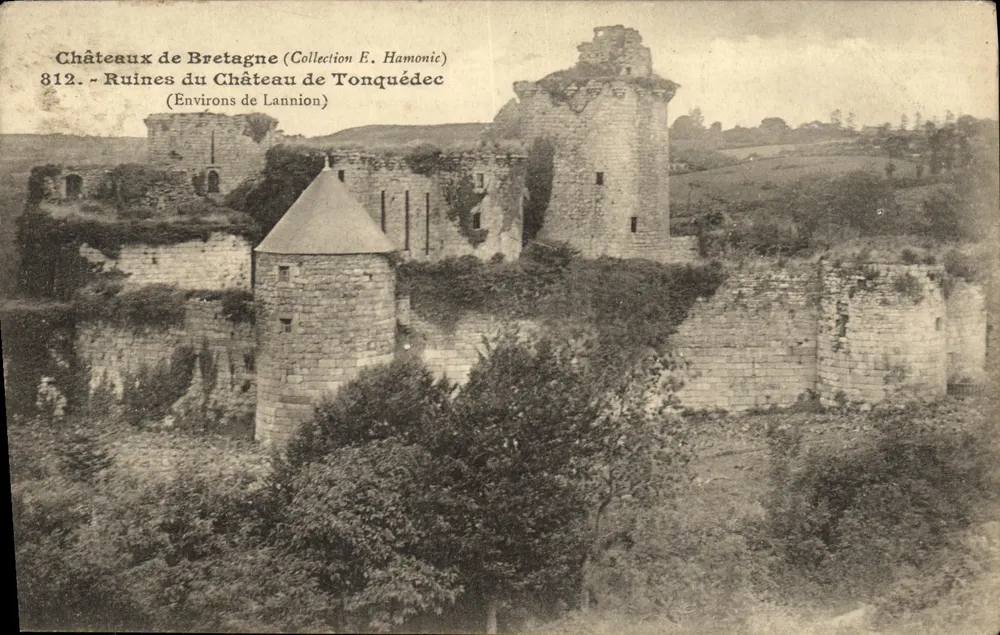 Ruinen des Schlosses Tonquédec — Umgebung von Lannion — Sammlung F. Hamonic, n° 812 - Vorderseite