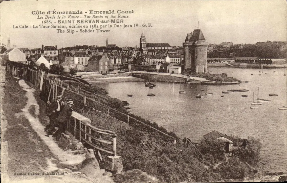 Saint-Servan-sur-Mer — A Cale e a Torre Solidor — Edição Guérin, St-Malo (1.-01-3) - Frente