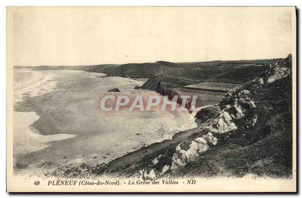 Pléneuf (Côtes-du-Nord) — A Praia das Vales — editor ND, n° 49 - Frente