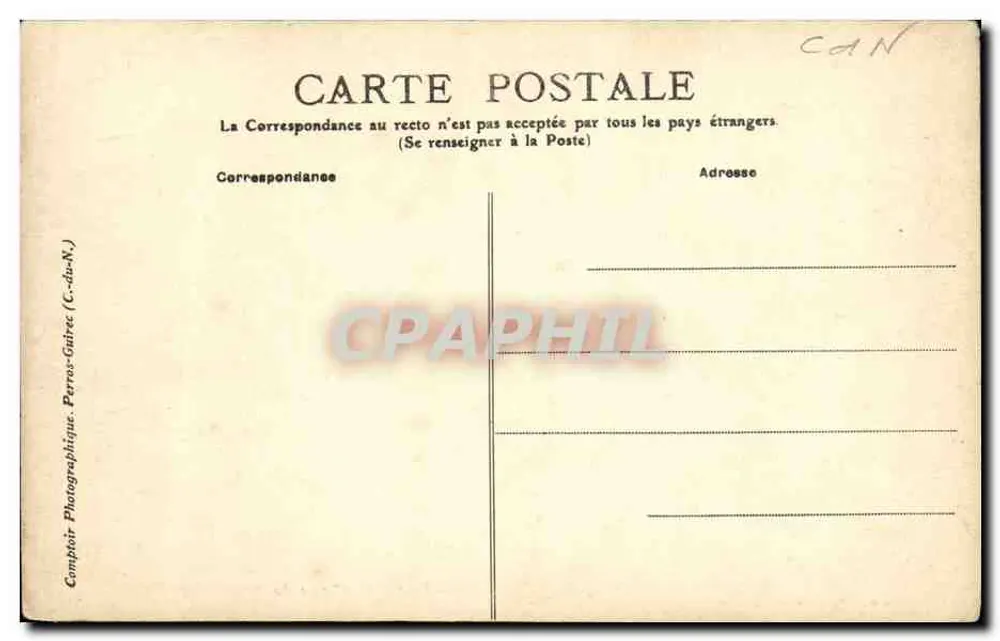 A Praia de FRESTRou — vista panorâmica — Edição P. Guillemont, n° 2239 - Verso