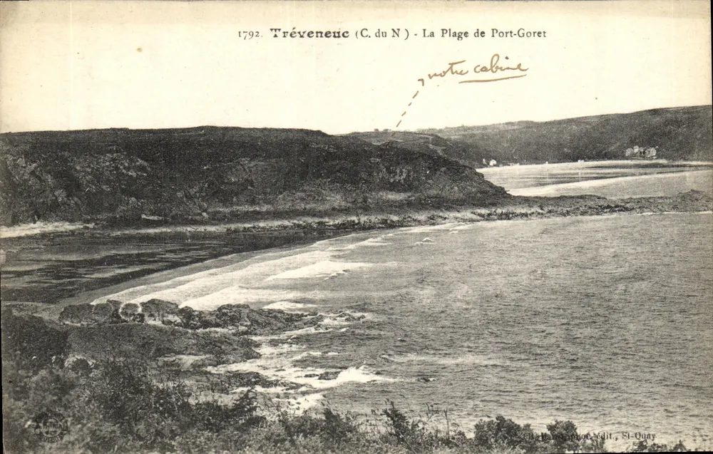 Trévenec (C. du N) - A Praia de Port-Goret — Editor St-Ouay, n° 1792 - Frente