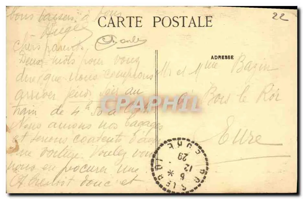 Sables d'Or les Pins — O Esfinge — A Ilha de São Michel — Foto R. BINET - St-Brieuc - Verso