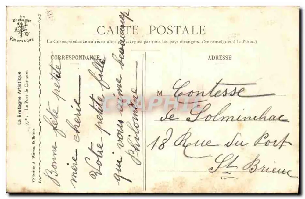 Sob a lua — Embarcações sobre a água — La Bretagne Artistique, n°93 - Verso
