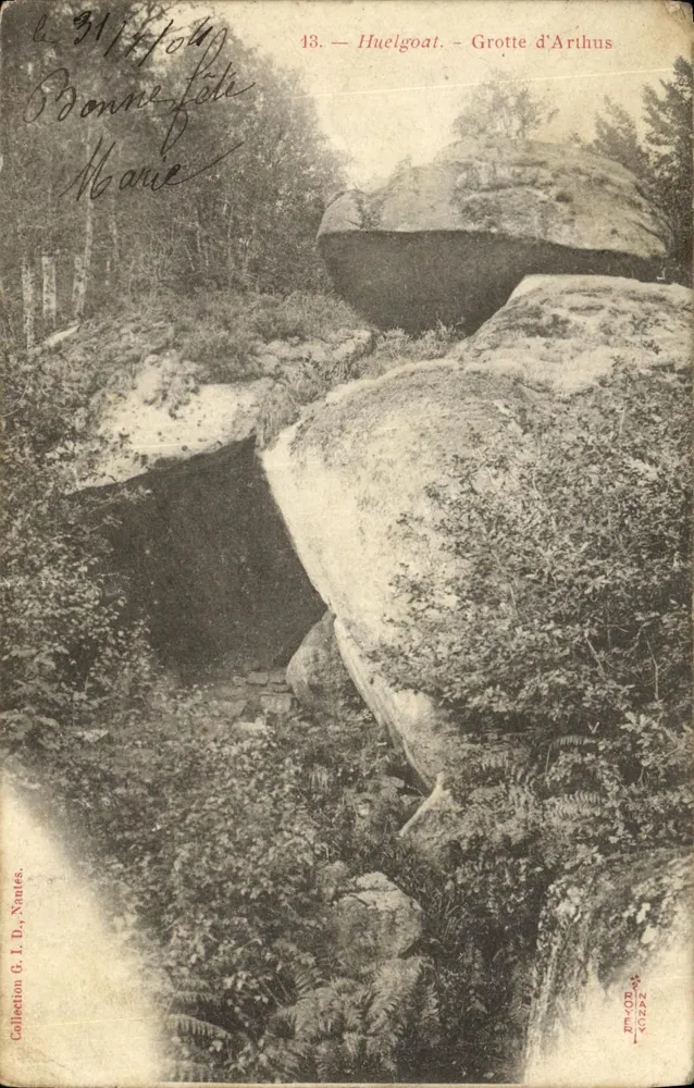 Huelgoat - Gruta d'Arthus — Coleção G. I. D., Nantes - Frente