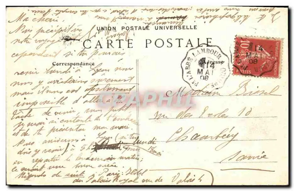 Penmarc'h — Le Moine de Saint-Guénolé — Éditeur VILLARD, Quimper, n° 282 - Rückseite