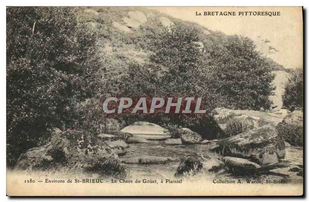 Le Chaos du Gouët, bei Plaintel — Umgebung von St-Brieuc — Sammlung A. Waron, St-Brieuc - Vorderseite